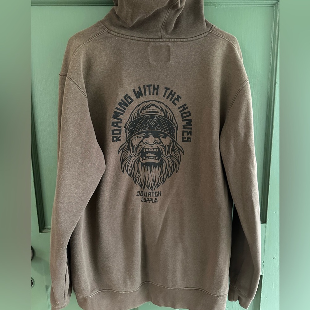 Brown Graphic hoodie Sweater